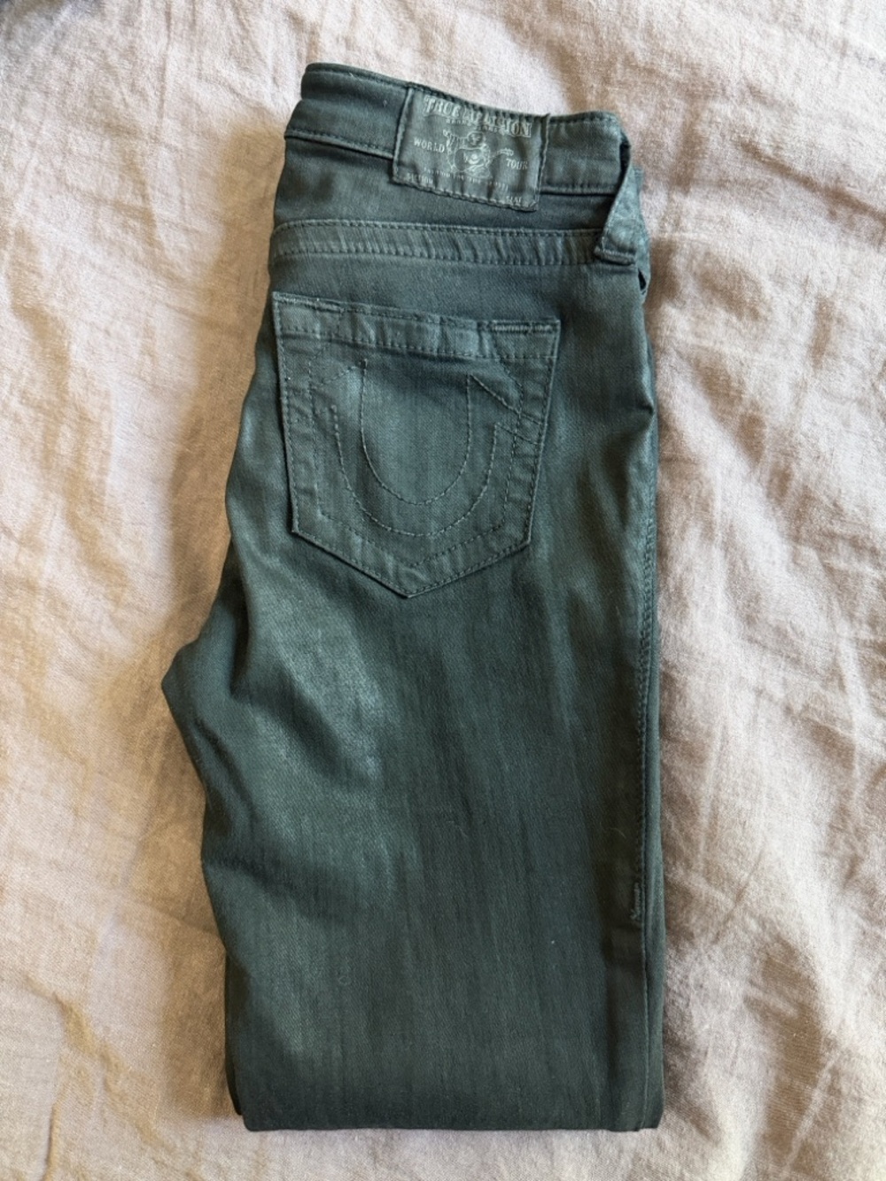 True Religion Halle with Coating Skinny Jeans